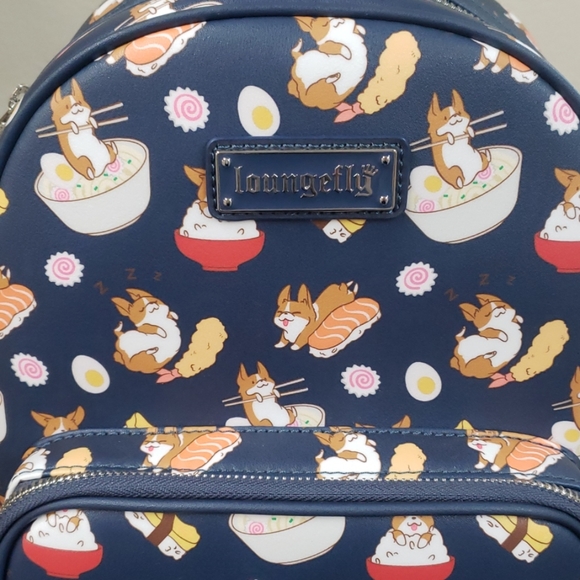 Loungefly Corgie Ramen Mini Backpack & Wallet Set main image 5